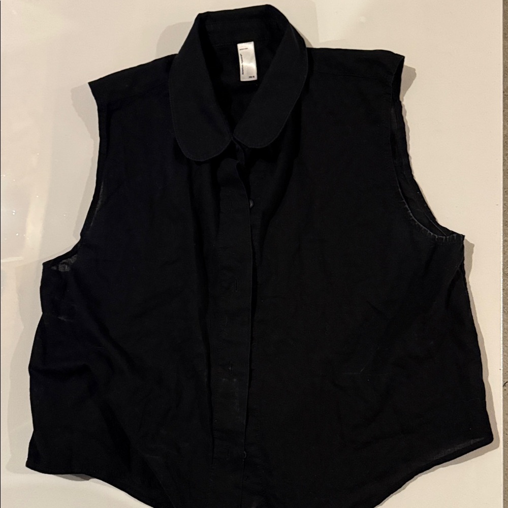 American Apparel Black Sleeveless Top